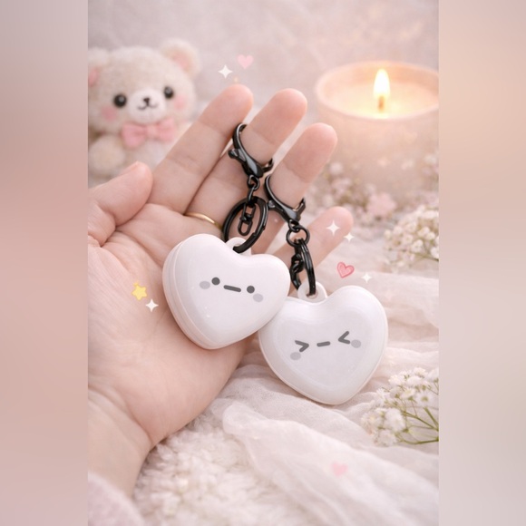 Cute Red Heart Keychains - Picture 4 of 8